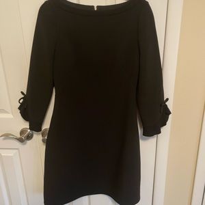 Kate spade black dress with bows at sleeve. Size 8